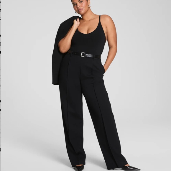 NWT SPANX Ponte Barrel Leg Pant black size 1X classic workwear office - Picture 1 of 6
